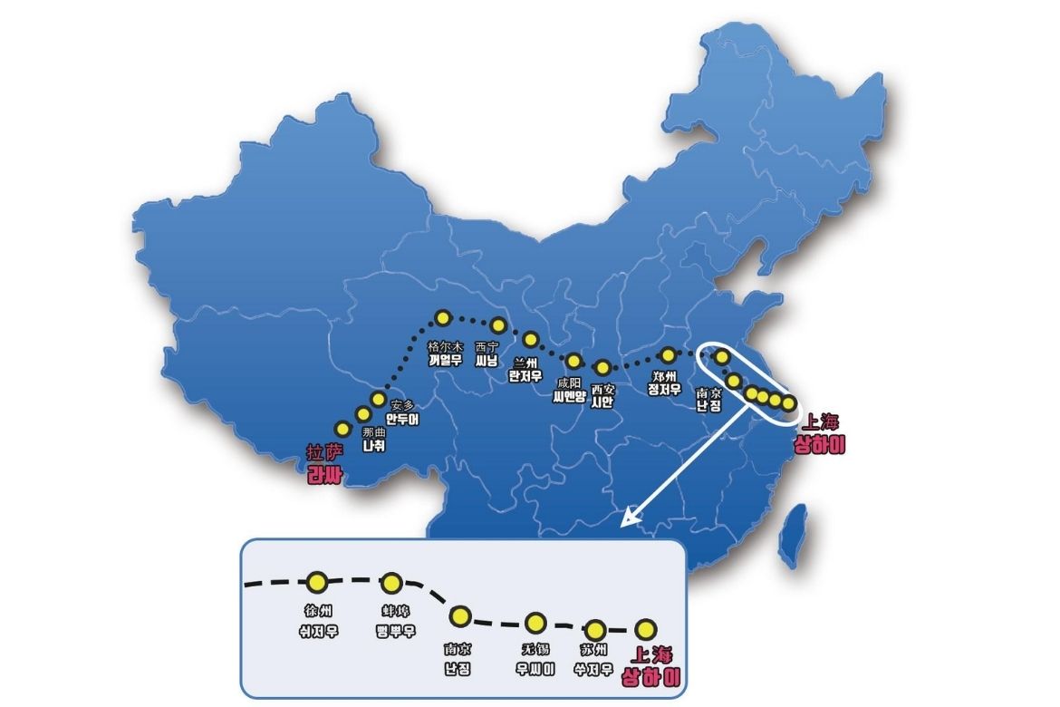 tibet map qita19 티벳여행 전문 현지여행사