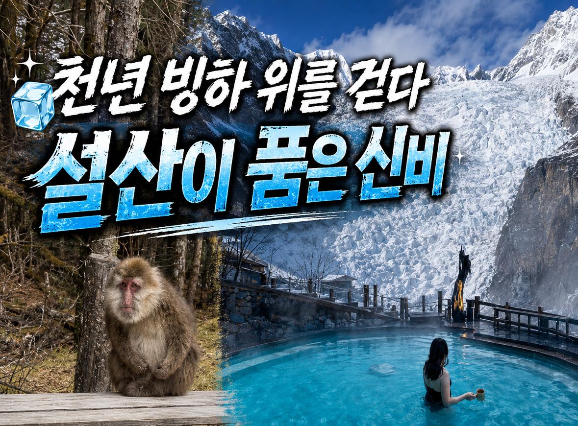 칭짱열차 (青藏铁路) 75 해뇌곡 빙하의 전경