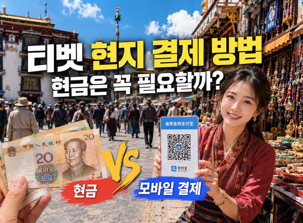 티벳 여행 결제 방법과 비용 구조를 한눈에 정리했습니다. 투어 비용은 대부분 포함되지만, 현지에서는 현금과 알리페이가 중요한 역할을 합니다. 카드 사용이 제한적인 이유와 지역별 결제 차이를 확인하고, 여행 중 당황하지 않도록 미리 준비해보세요.
